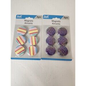 Lot Of 2 Jot Magnets 6 Pieces Each